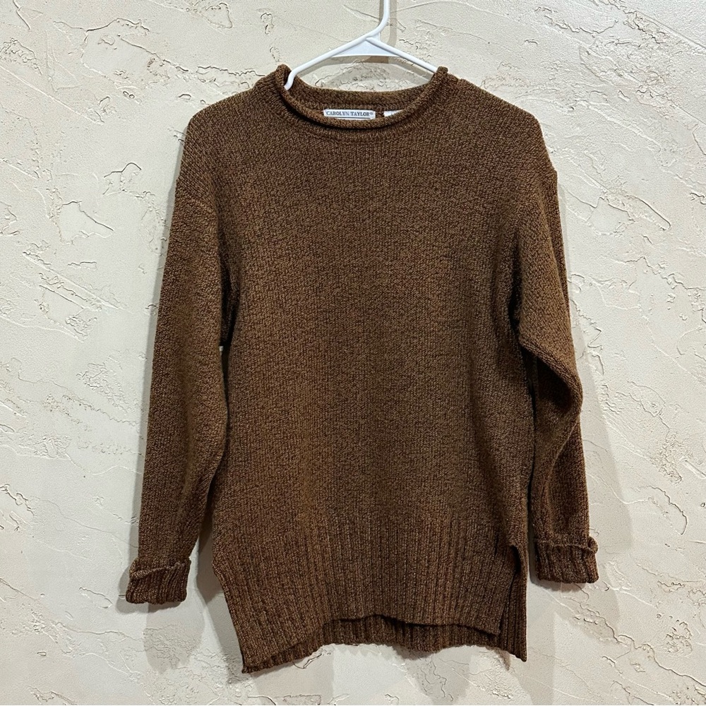 Carolyn Taylor Women’s Brown Heather Sweater size Large